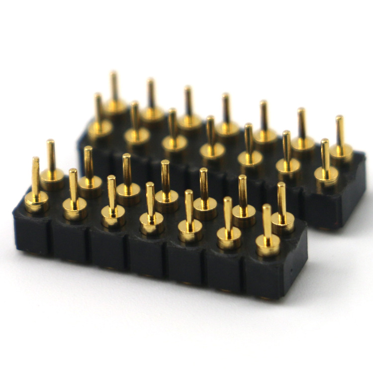 彈簧針雙排14pin大電流充電針導電針天線頂針 pogo pin連接器彈針