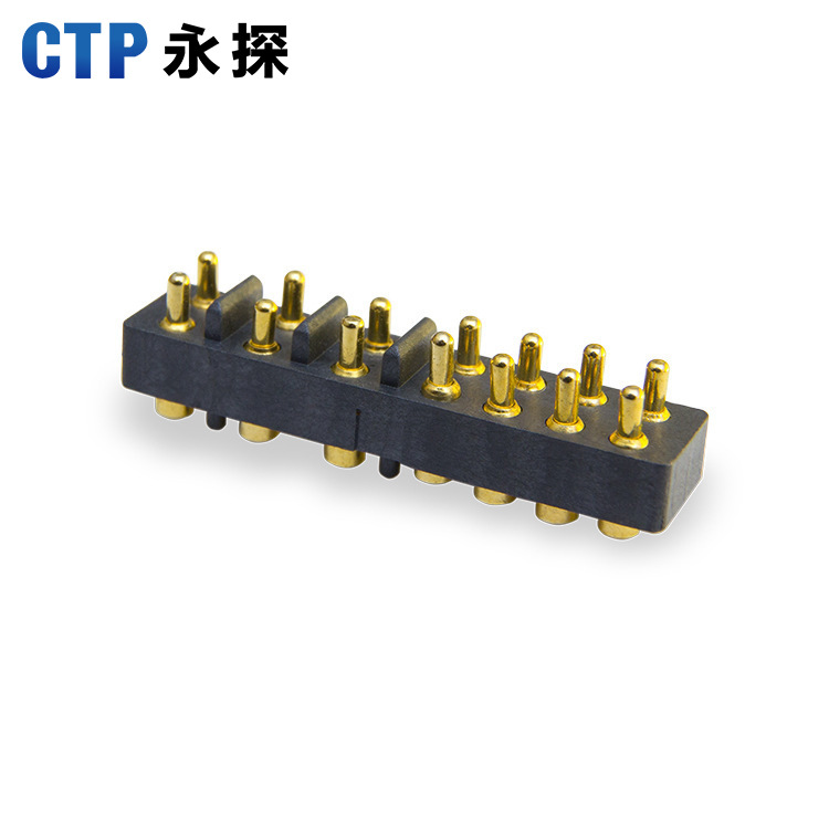 pogopin彈簧針通訊數(shù)碼大充電探針 手環(huán)USB連接器14pin鍍金彈針